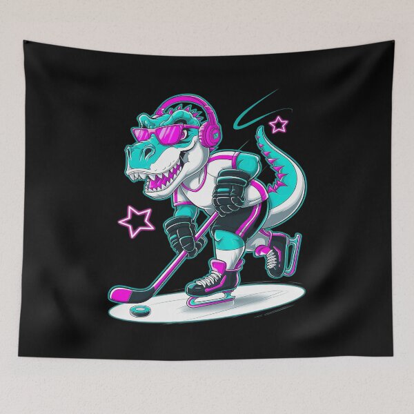 Item preview, Ice Hockey Dinosaur Boy Player Sport Love T-Rex Girl designed and sold by CombatTask.