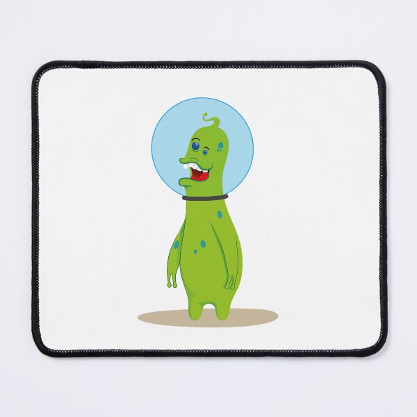 Item preview, Illustration of a green alien mascot, an alien with a helmet designed and sold by LucianoCosmo.