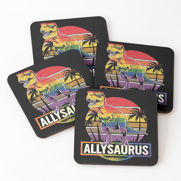 Item preview, LGBT Dinosaur T Rex Gay Pride Dino Allysaurus Rainbow  designed and sold by CombatTask.
