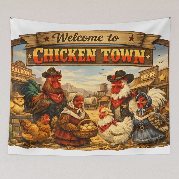 Item preview, Welcome to Chicken Town designed and sold by Smiletribe.
