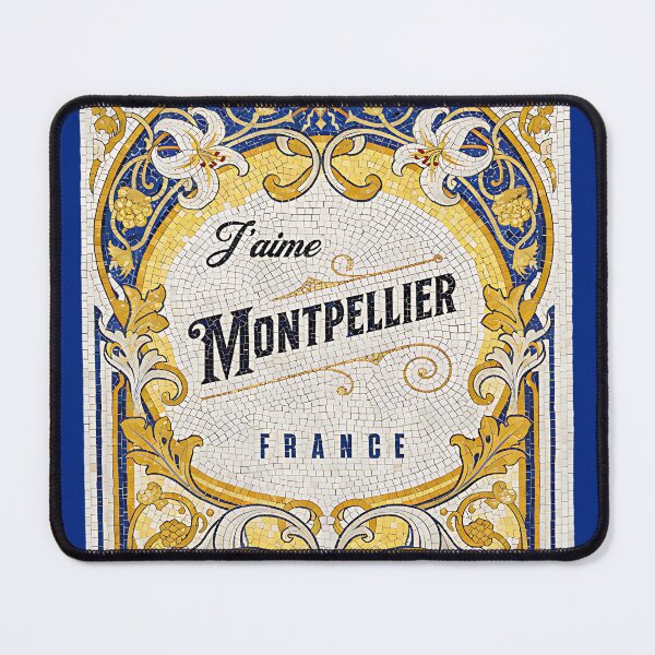 Item preview, J’aime Montpellier – Elegant French Mosaic City Art designed and sold by FrancophileFun.