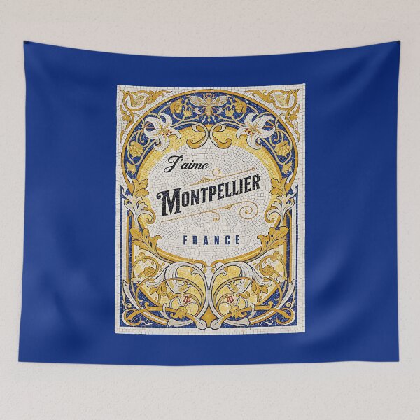 Item preview, J’aime Montpellier – Elegant French Mosaic City Art designed and sold by FrancophileFun.