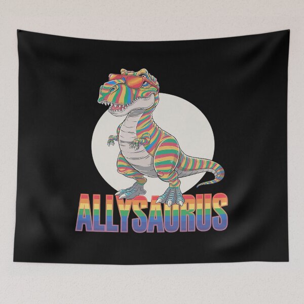 Item preview, LGBT Dinosaur T Rex Gay Pride Dino Allysaurus Rainbow 1  designed and sold by CombatTask.
