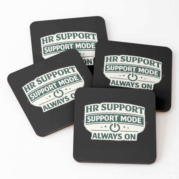 Item preview, HR Support: Support Mode Always On - Funny HR Retro Design designed and sold by Work Life Tees.