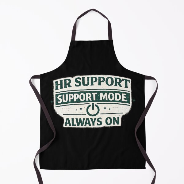 Item preview, HR Support: Support Mode Always On - Funny HR Retro Design designed and sold by Work Life Tees.