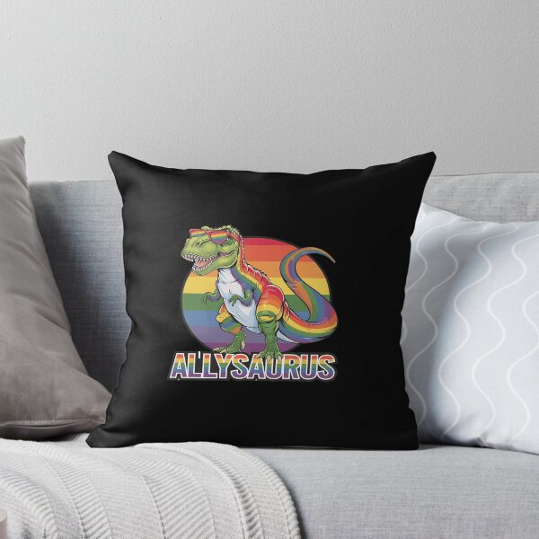 Item preview, LGBT Dinosaur T Rex Gay Pride Dino Allysaurus Rainbow 2  designed and sold by CombatTask.