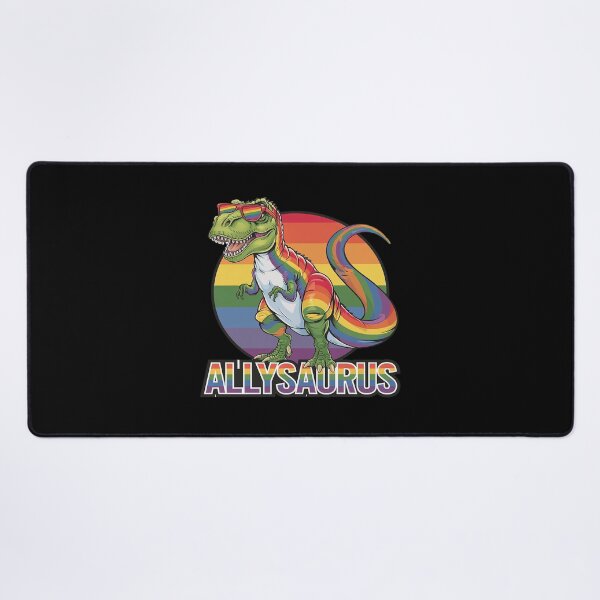 Item preview, LGBT Dinosaur T Rex Gay Pride Dino Allysaurus Rainbow 2 designed and sold by CombatTask.