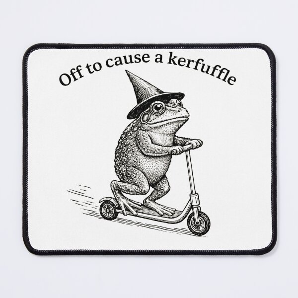 Item preview, Off To Cause A Kerfuffle Groundhog Funny Frog Meme designed and sold by will freed18.