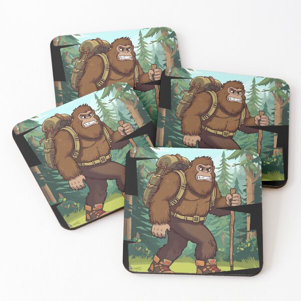 Item preview, Bigfoot illustrations and text Bigfoot Hiking Club 4 designed and sold by Neon G.