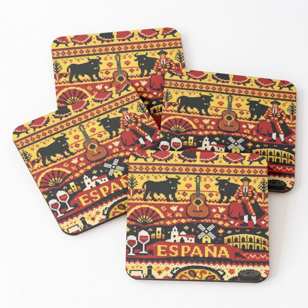 Item preview, Spain Knitting Pattern Flamenco Bullfight Paella Design designed and sold by Mauswohn.