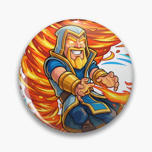 Item preview, Fire Wizard Hero Cartoon designed and sold by Drip stamp.