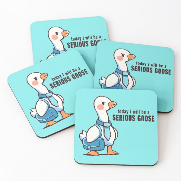 Item preview, Today I Will be a Serious Goose designed and sold by TechraNova.