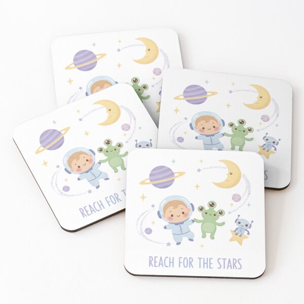 Item preview, Reach for the Stars - Cute Astronaut and Alien Space Adventure designed and sold by VersaGraphix.