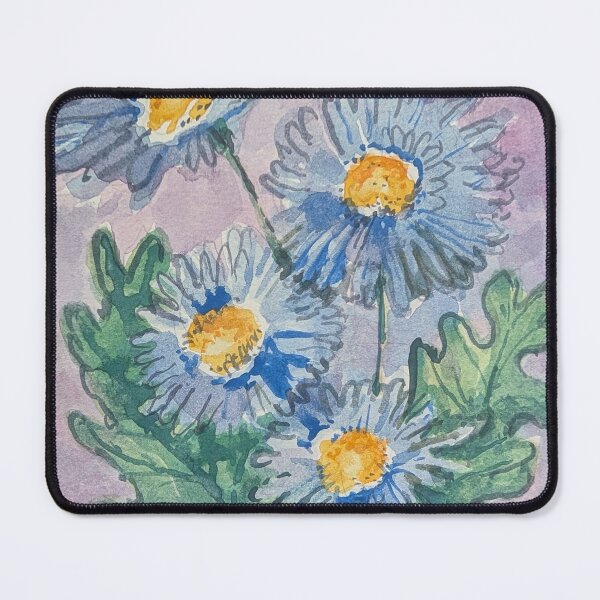 Item preview, Blue Cornflowers Original Watercolor designed and sold by Kara Draws.