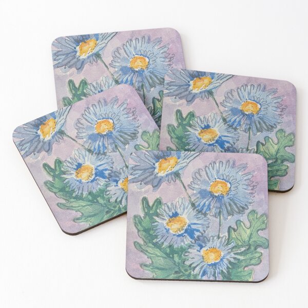 Item preview, Blue Cornflowers Original Watercolor designed and sold by Kara Draws.