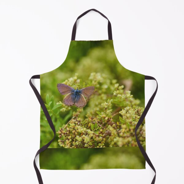 Item preview, Blue butterfly on green flowers designed and sold by Imagerisium.