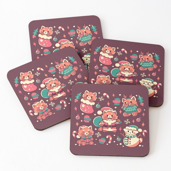 Item preview, Festive Red Pandas designed and sold by TechraNova.