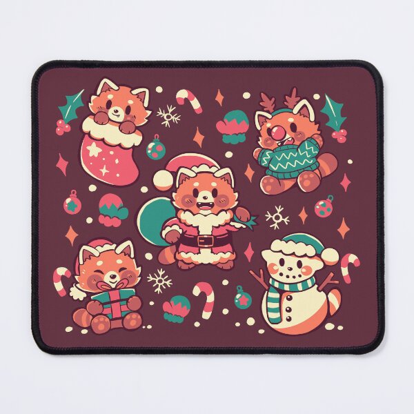 Item preview, Festive Red Pandas designed and sold by TechraNova.