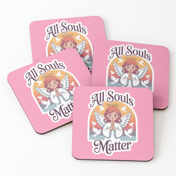Item preview, All Souls Matter – Angelic Faith-Based Design with Doves and Sunset designed and sold by GFamilyC.