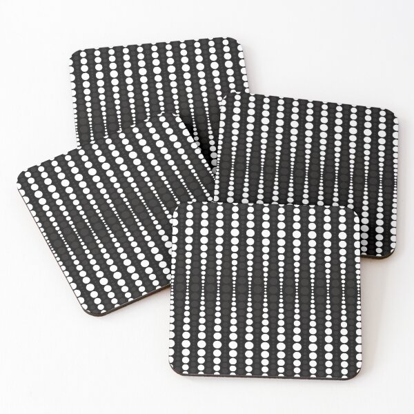 Item preview, Dark Grey and White Polka Dots on Black  designed and sold by POLKAIWERX.