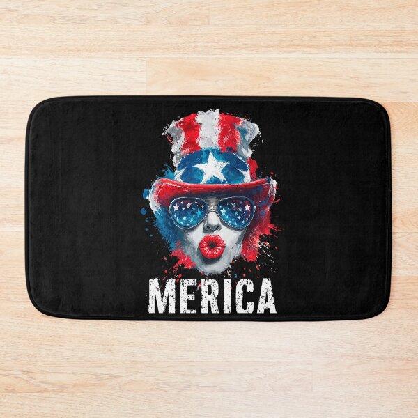 Item preview, Merica Girl Sunglasses USA Flag Hat Patriotic 4th of July  designed and sold by Anastasiia Yurevych.