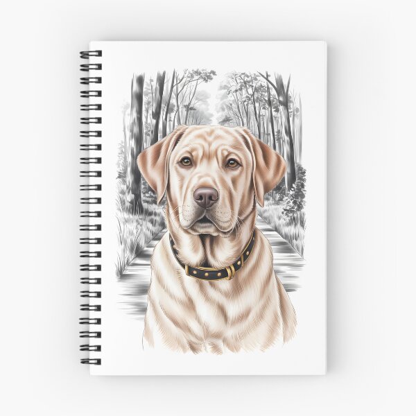 Item preview, Cute Dogs- The Blond Labrador in the Forest designed and sold by Museum Of Non-Existing Art.