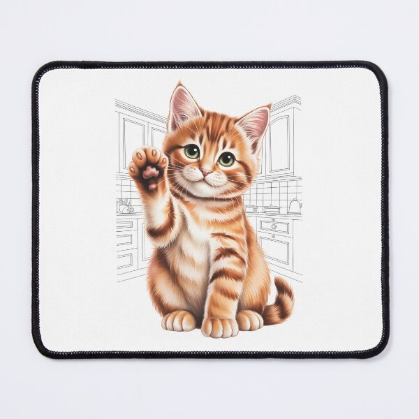 Item preview, Cute Cats - The Begging Orange Kitten designed and sold by Museum Of Non-Existing Art.