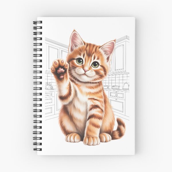 Item preview, Cute Cats - The Begging Orange Kitten designed and sold by Museum Of Non-Existing Art.