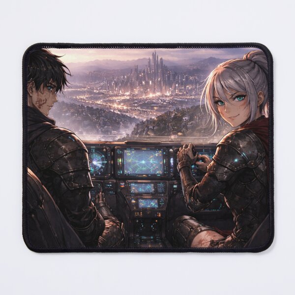 Item preview, Seraphina and Ashen, Cliffside Ride Overlooking the City designed and sold by Prayful.