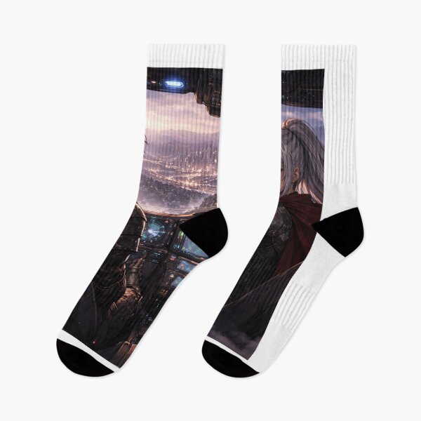 Item preview, Seraphina and Ashen, Cliffside Ride Overlooking the City designed and sold by Prayful.