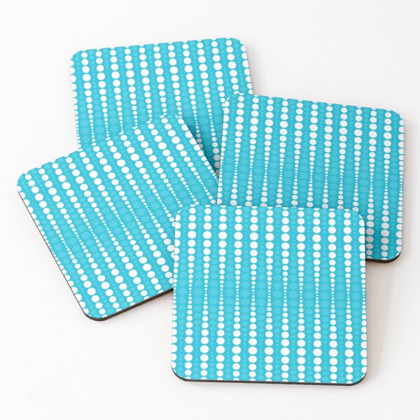 Item preview, Sky Blue and White Polka Dots on Aqua Blue designed and sold by POLKAIWERX.