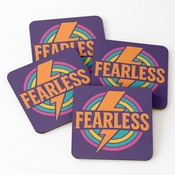Item preview, "Fearless", A a powerful word with a colorful design designed and sold by Moonshroomarts.