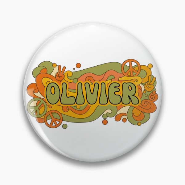 Item preview, Olivier - Retro 70s Groovy Hippie Name designed and sold by MBBialyPiksel.