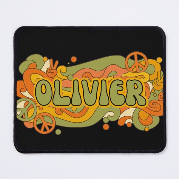 Item preview, Olivier - Retro 70s Groovy Hippie Name designed and sold by MBBialyPiksel.