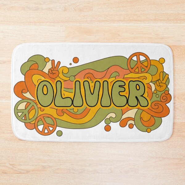 Item preview, Olivier - Retro 70s Groovy Hippie Name designed and sold by MBBialyPiksel.