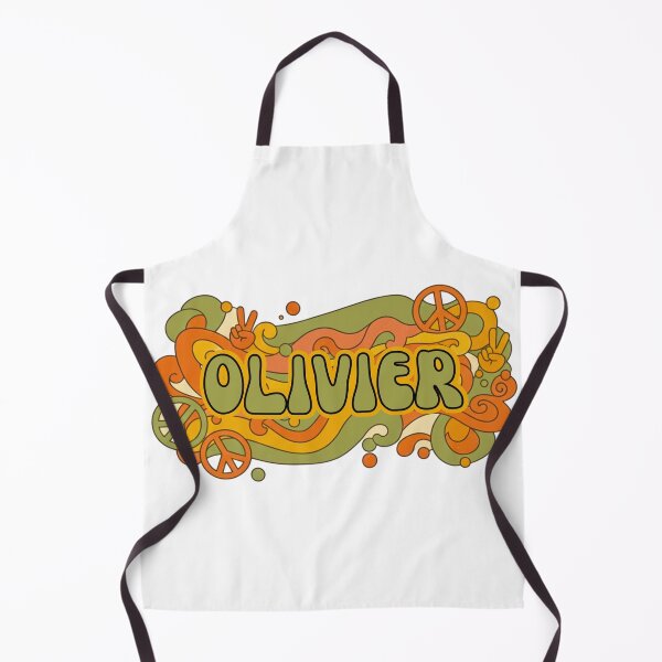 Item preview, Olivier - Retro 70s Groovy Hippie Name designed and sold by MBBialyPiksel.