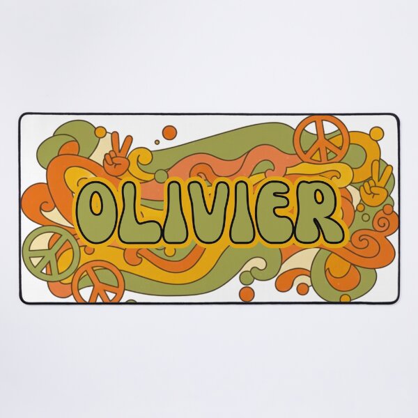 Item preview, Olivier - Retro 70s Groovy Hippie Name designed and sold by MBBialyPiksel.
