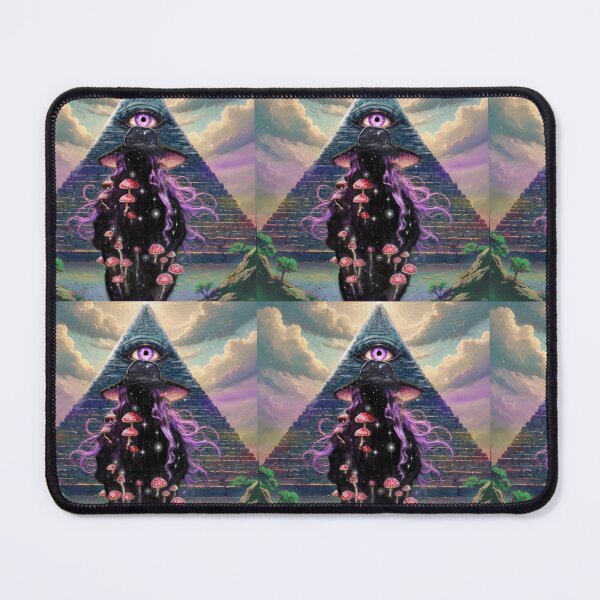 Item preview, Psychedelic Mushroom Pyramid Eye Witch designed and sold by Navimae.