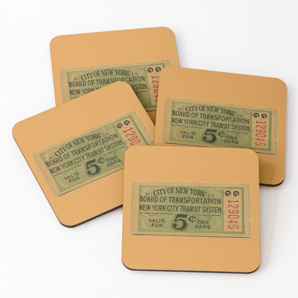 Item preview, New York City Transit System – Vintage Old Subway Ticket designed and sold by PIXEL POP DESIGNS - Beyond the Norm!.