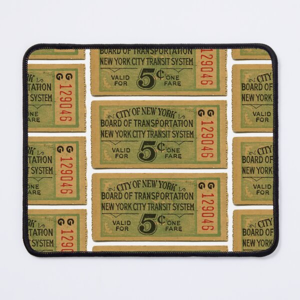 Item preview, New York City Transit System – Vintage Old Subway Ticket designed and sold by PIXEL POP DESIGNS - Beyond the Norm!.