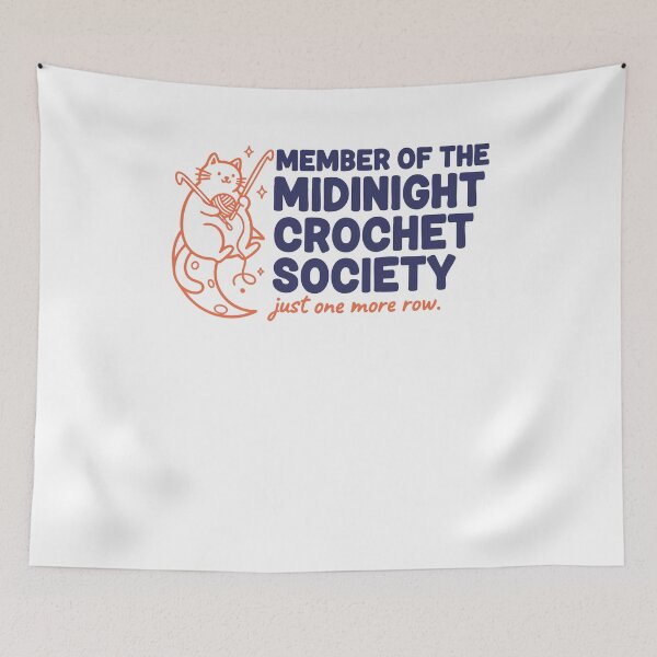 Item preview, Member Of Midnight Crochet Society Just One More designed and sold by LuminOrb.