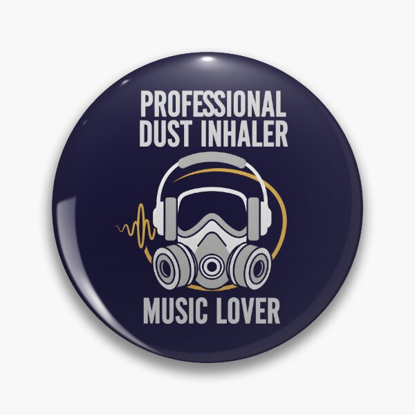Item preview, Professional Dust Inhaler – Fun Music Lover Design with Gas Mask designed and sold by Fuechse.