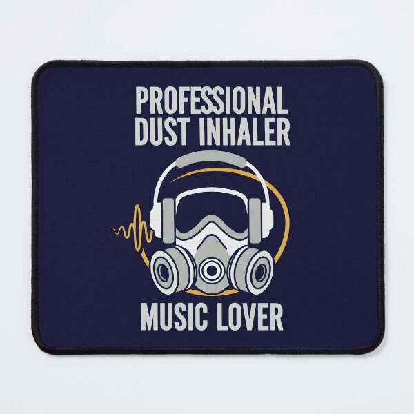 Item preview, Professional Dust Inhaler – Fun Music Lover Design with Gas Mask designed and sold by Fuechse.