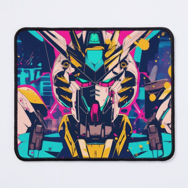 Item preview, Gundam Wing Neon Poster designed and sold by AnimeArsenalPrints.