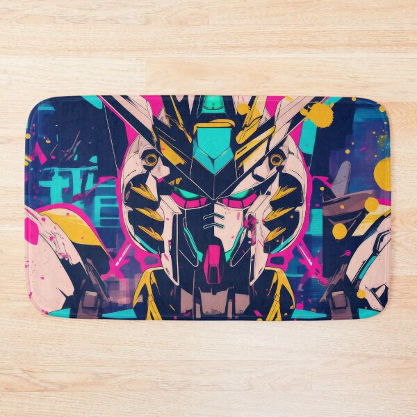 Item preview, Gundam Wing Neon Poster  designed and sold by AnimeArsenalPrints.