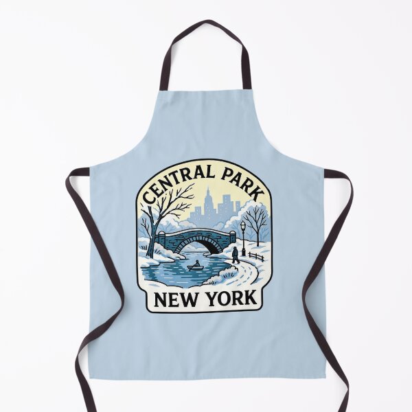Item preview, Central Park, New York - Snowy Bridge & Winter Skyline designed and sold by Myra365Art.