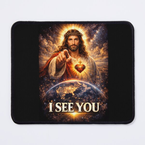 Item preview, I See You - Jesus Watching Over the World designed and sold by Nature's Palette.