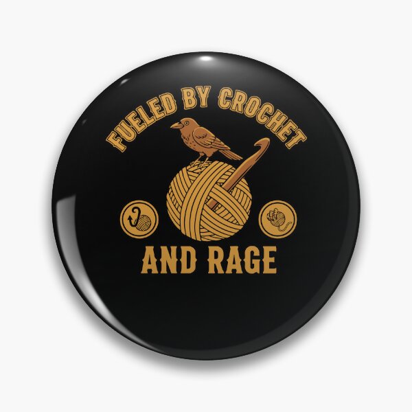 Item preview, Fueled By Crochet And Rage Funny Crochet Lover designed and sold by LuminOrb.
