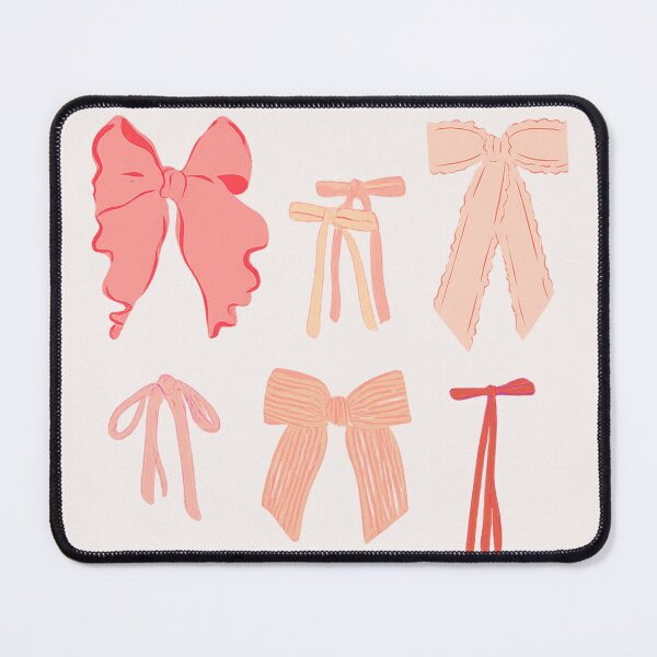 Item preview, Preppy Bow Collage - Pastel Orange designed and sold by SaltedBeachPaperie.