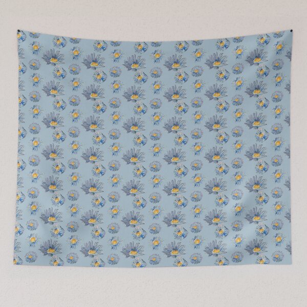 Item preview, Blue Aster Pattern designed and sold by Kara Draws.
